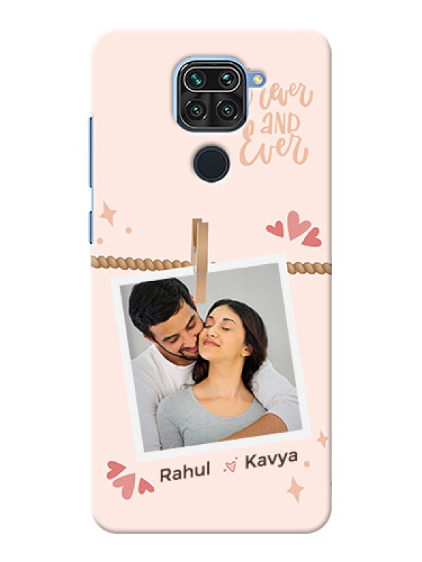 Custom Redmi Note 9 Phone Back Covers: Forever and ever love Design