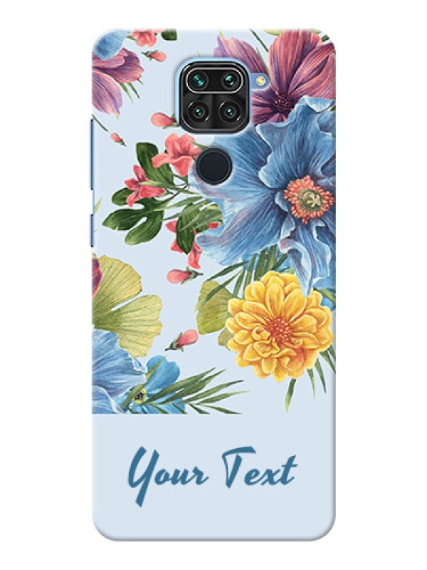 Custom Redmi Note 9 Custom Phone Cases: Stunning Watercolored Flowers Painting Design