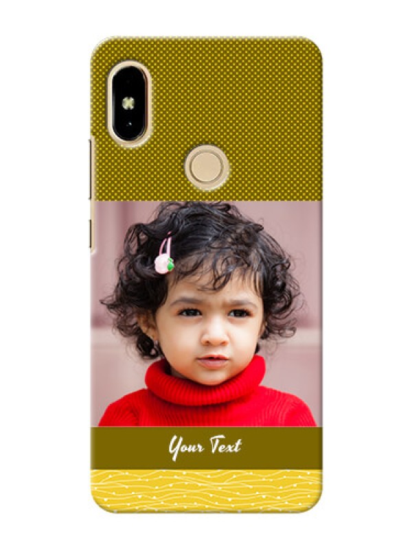 Custom Xiaomi Redmi S2 Simple Green Colour Mobile Case Design