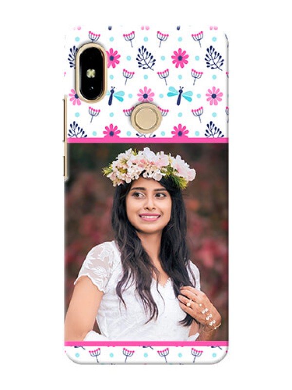 Custom Xiaomi Redmi S2 Colourful Flowers Mobile Cover Design