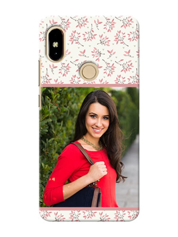 Custom Xiaomi Redmi S2 Floral Design Mobile Back Cover Design
