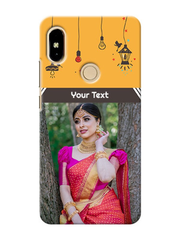 Custom Xiaomi Redmi S2 my family design with hanging icons Design