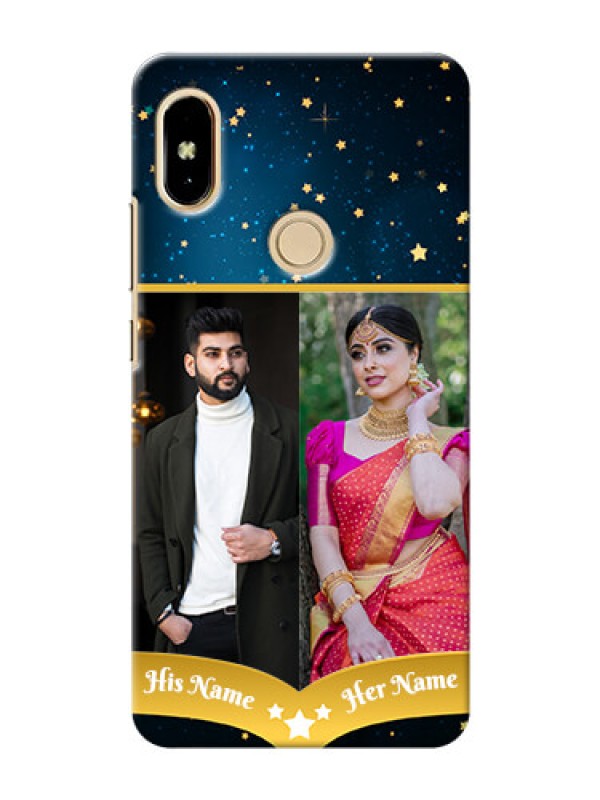 Custom Xiaomi Redmi S2 2 image holder with galaxy backdrop and stars  Design