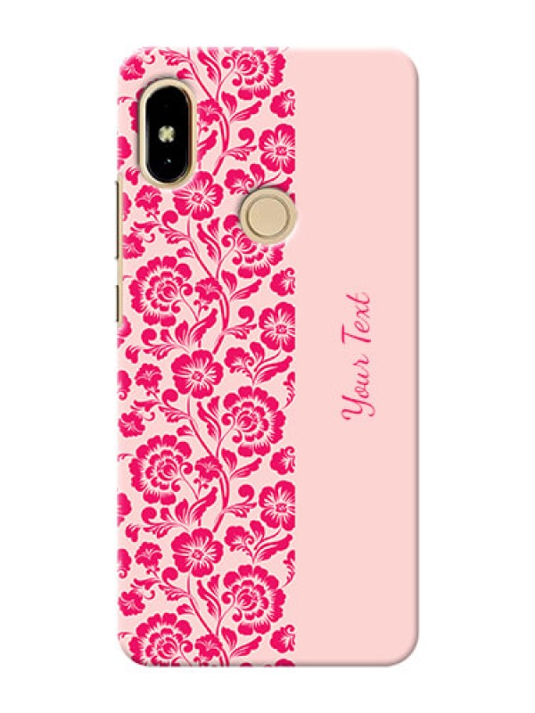 Custom Redmi S2 Phone Back Covers: Attractive Floral Pattern Design