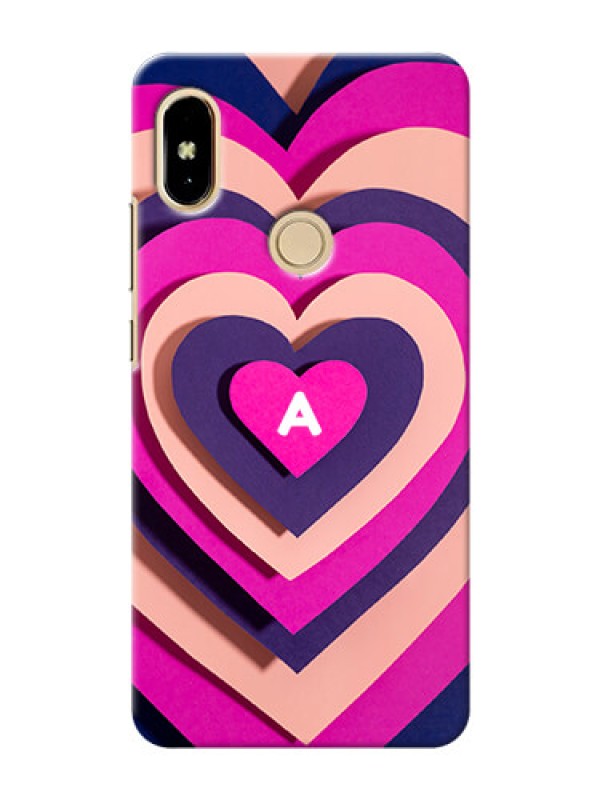 Custom Redmi S2 Custom Mobile Case with Cute Heart Pattern Design