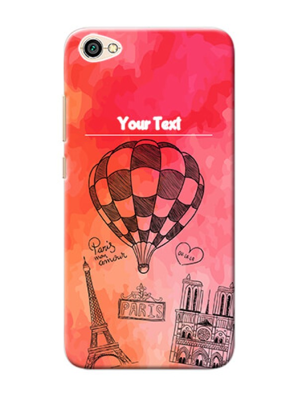 Custom Xiaomi Redmi Y1 Lite abstract painting with paris theme Design