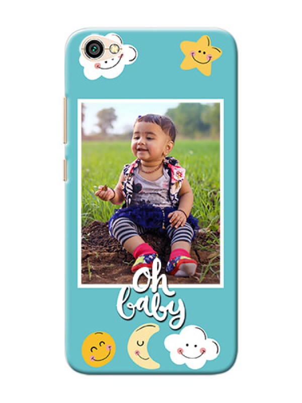 Custom Xiaomi Redmi Y1 Lite kids frame with smileys and stars Design
