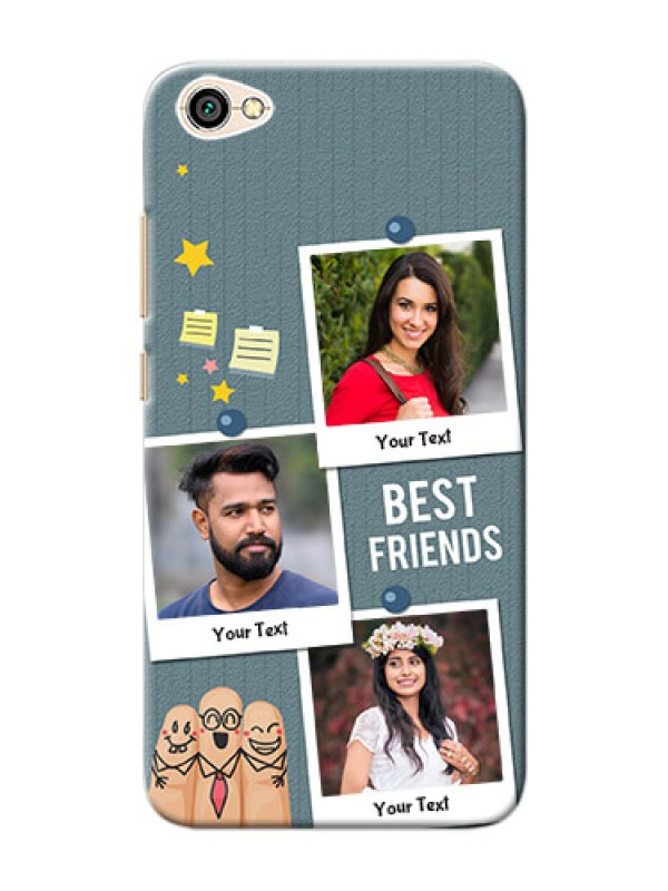 Custom Xiaomi Redmi Y1 Lite 3 image holder with sticky frames and friendship day wishes Design