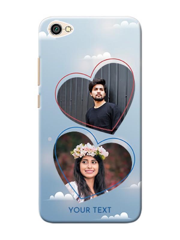 Custom Xiaomi Redmi Y1 Lite couple heart frames with sky backdrop Design