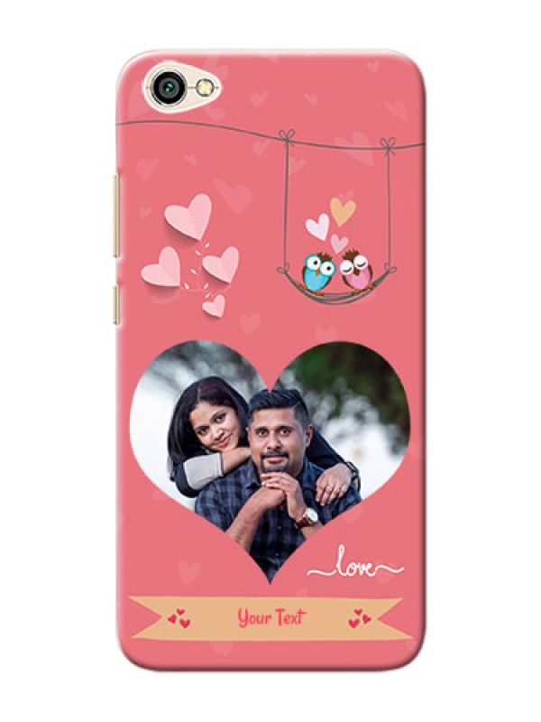 Custom Xiaomi Redmi Y1 Lite heart frame with love birds Design