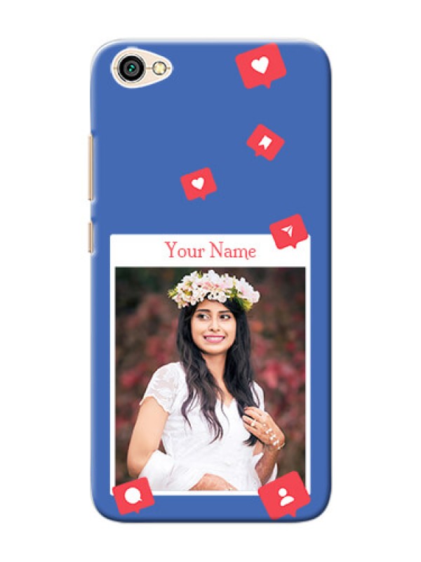 Custom Redmi Y1 Lite Back Covers: Like Share And Comment Design