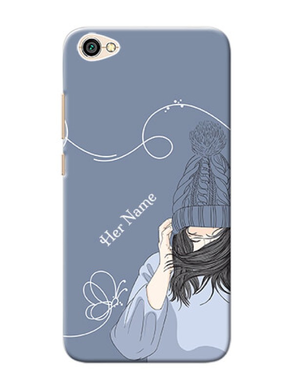 Custom Redmi Y1 Lite Custom Mobile Case with Girl in winter outfit Design