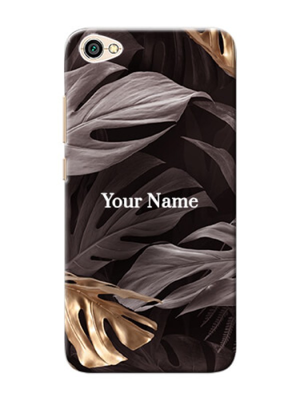 Custom Redmi Y1 Lite Mobile Back Covers: Wild Leaves digital paint Design
