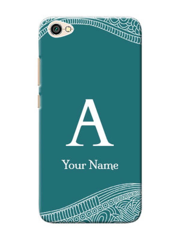 Custom Redmi Y1 Lite Mobile Back Covers: line art pattern with custom name Design