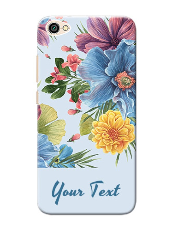 Custom Redmi Y1 Lite Custom Phone Cases: Stunning Watercolored Flowers Painting Design