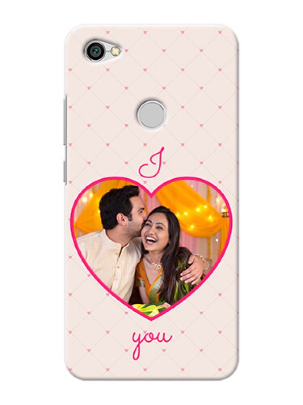 Custom Xiaomi Redmi Y1 Love Symbol Picture Upload Mobile Case Design