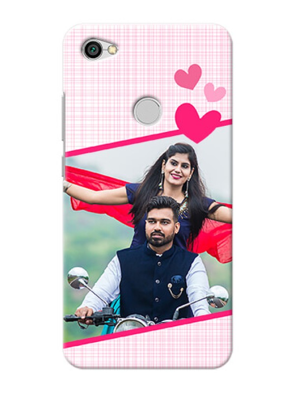 Custom Xiaomi Redmi Y1 Pink Design With Pattern Mobile Cover Design