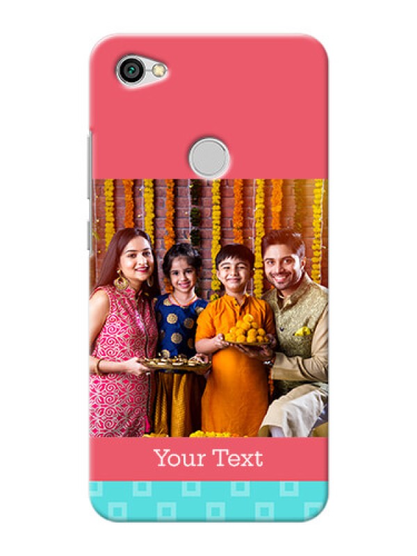 Custom Xiaomi Redmi Y1 Pink And Blue Pattern Mobile Case Design