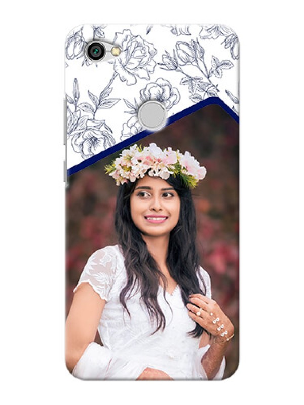Custom Xiaomi Redmi Y1 Floral Design Mobile Cover Design