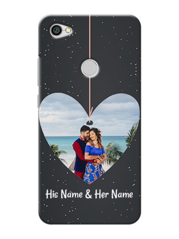 Custom Xiaomi Redmi Y1 Hanging Heart Mobile Back Case Design