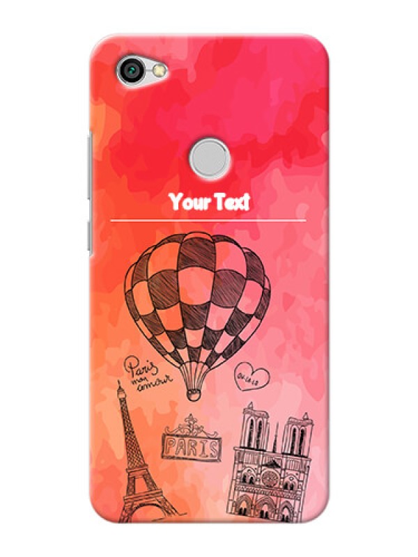 Custom Xiaomi Redmi Y1 abstract painting with paris theme Design