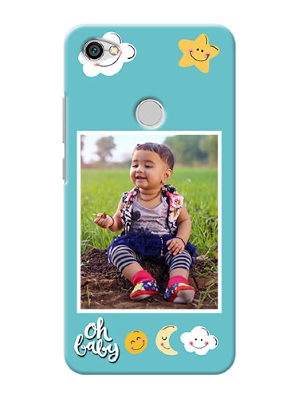 Custom Xiaomi Redmi Y1 kids frame with smileys and stars Design