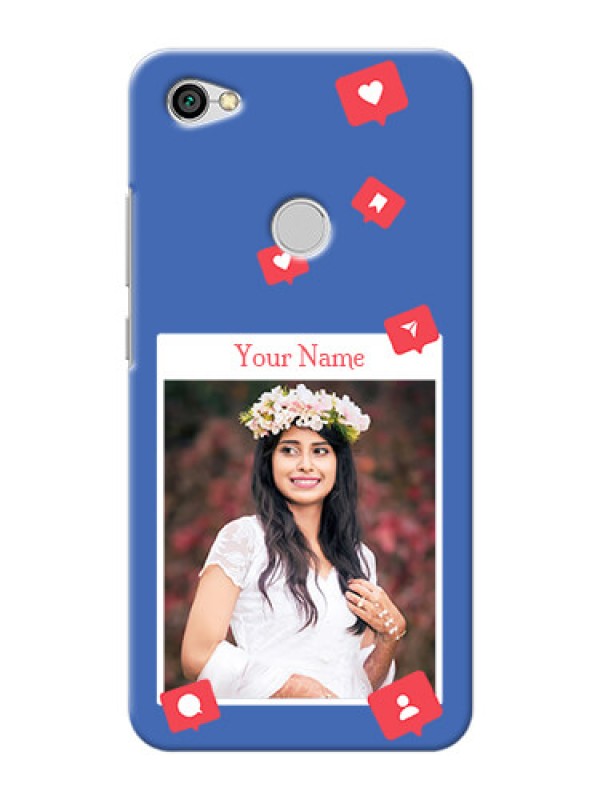 Custom Redmi Y1 Back Covers: Like Share And Comment Design
