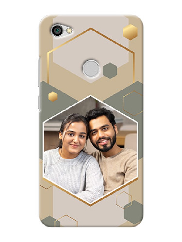 Custom Redmi Y1 Phone Back Covers: Stylish Hexagon Pattern Design