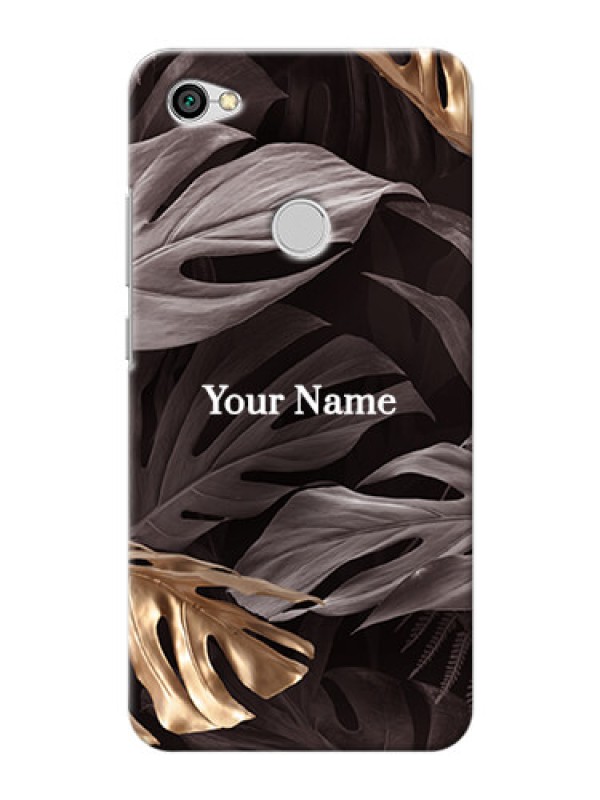 Custom Redmi Y1 Mobile Back Covers: Wild Leaves digital paint Design