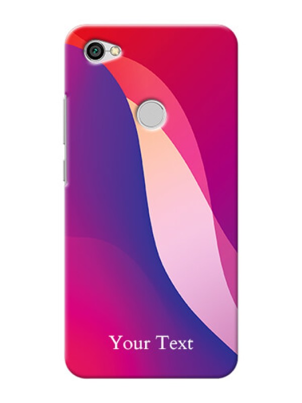 Custom Redmi Y1 Mobile Back Covers: Digital abstract Overlap Design