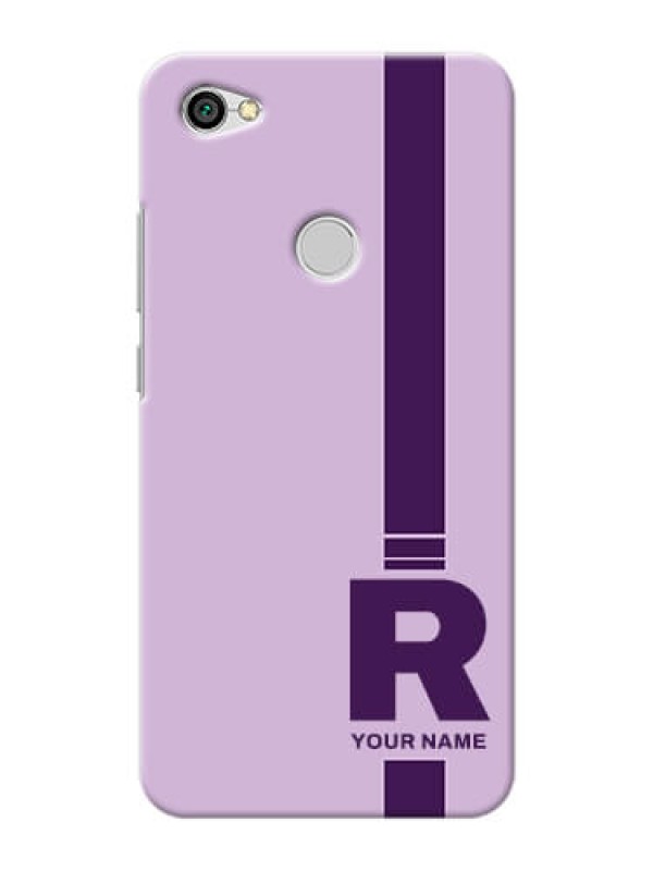 Custom Redmi Y1 Custom Phone Covers: Simple dual tone stripe with name Design