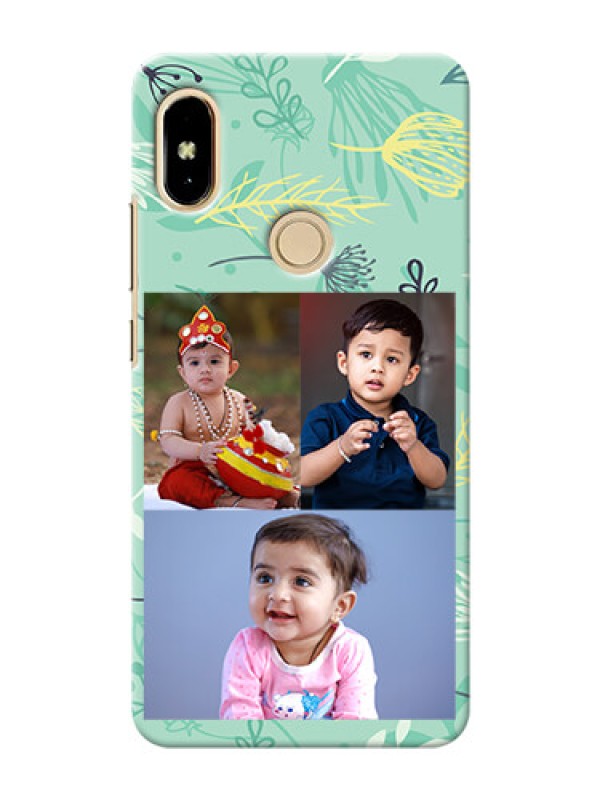 Custom Xiaomi Redmi Y2 family is forever design with floral pattern Design