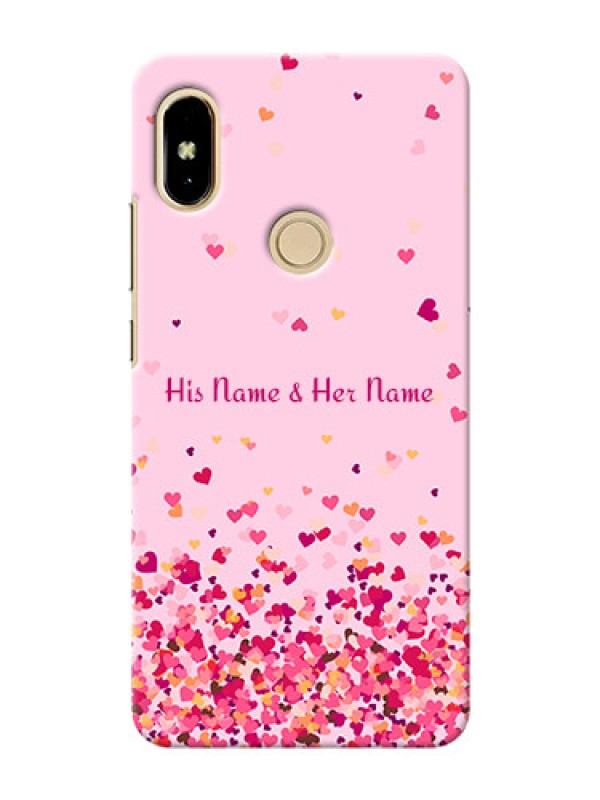 Custom Redmi Y2 Phone Back Covers: Floating Hearts Design