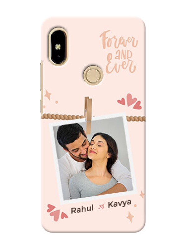 Custom Redmi Y2 Phone Back Covers: Forever and ever love Design