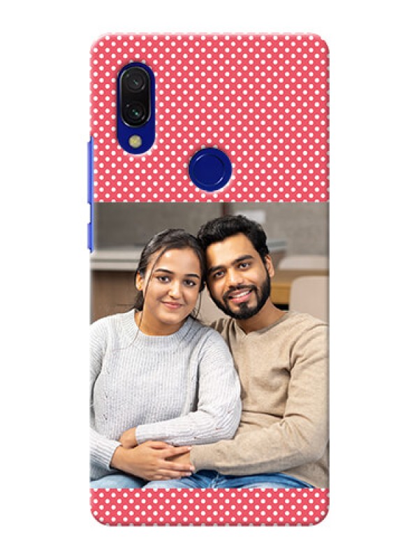 Custom Redmi Y3 Custom Mobile Case with White Dotted Design