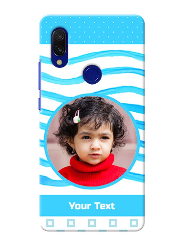 Custom Redmi Y3 phone back covers: Simple Blue Case Design