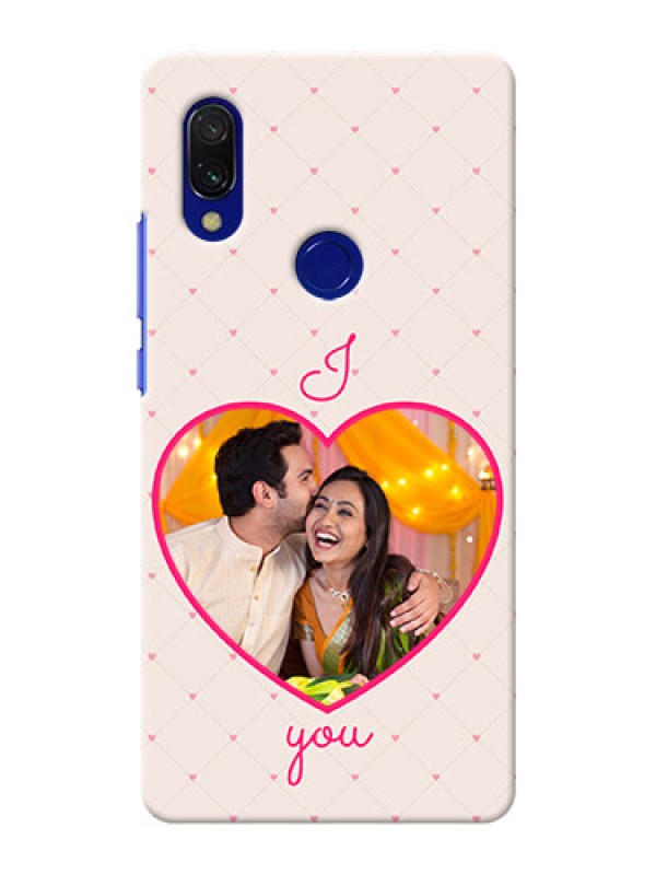 Custom Redmi Y3 Personalized Mobile Covers: Heart Shape Design