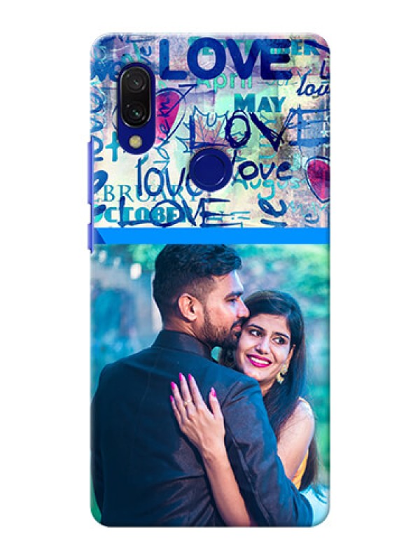 Custom Redmi Y3 Mobile Covers Online: Colorful Love Design