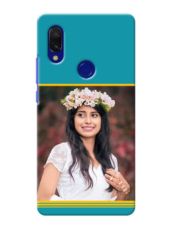 Custom Redmi Y3 personalized phone covers: Yellow & Blue Design 