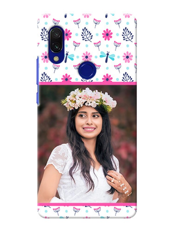 Custom Redmi Y3 Mobile Covers: Colorful Flower Design