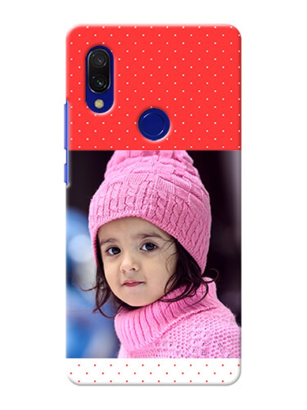 Custom Redmi Y3 personalised phone covers: Red Pattern Design