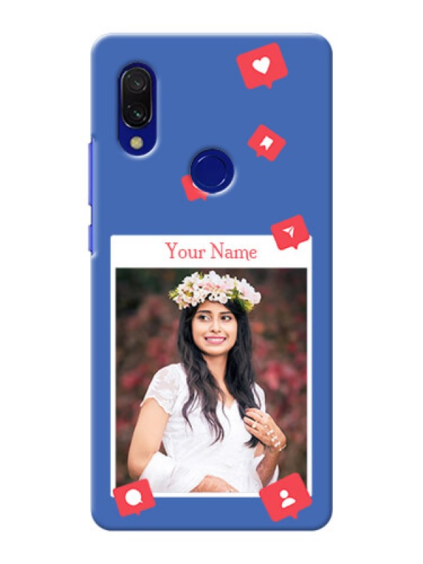 Custom Redmi Y3 Back Covers: Like Share And Comment Design