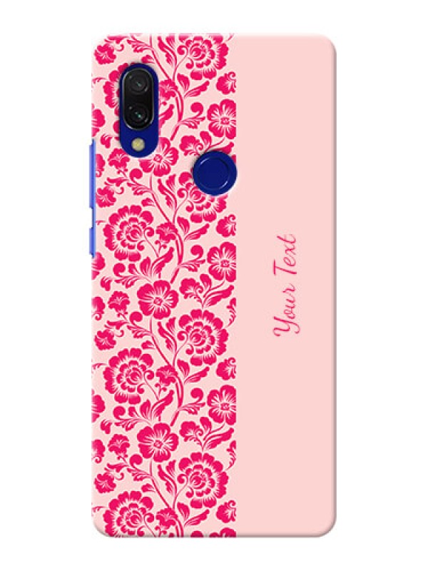 Custom Redmi Y3 Phone Back Covers: Attractive Floral Pattern Design