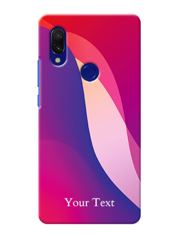 Custom Redmi Y3 Mobile Back Covers: Digital abstract Overlap Design