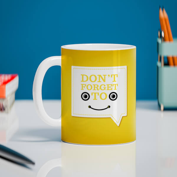 Custom Don’t Forget To Smile Quote Design On Mug