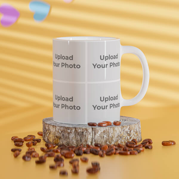 Custom 8 Pic Upload Design For Any Occasions & Event Design On Mug