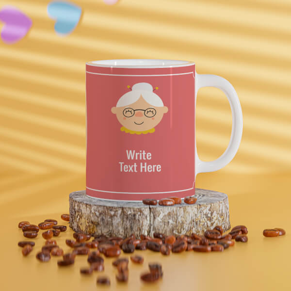 Custom Happy Birthday To You Grandma Design On Mug