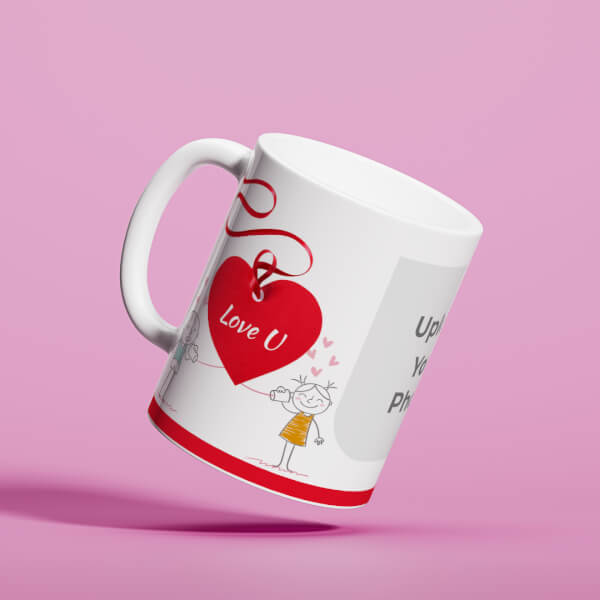 Custom Love You Tag Design On Mug