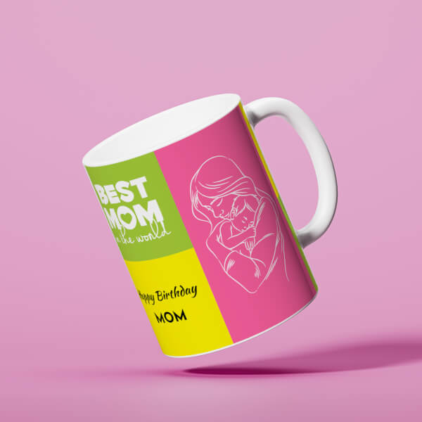Custom Best Mom In The World Large Pic Upload Design On Mug