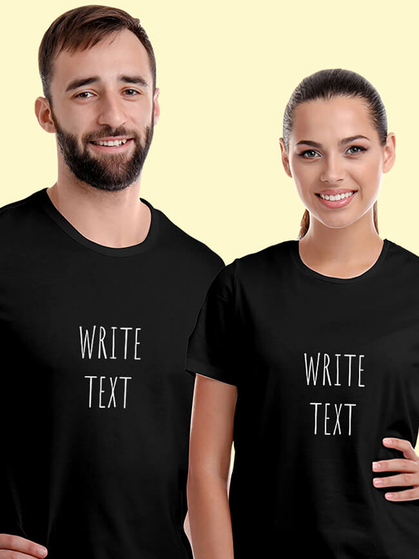 Custom Your Name On Personalized Couple T-Shirt